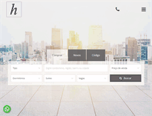 Tablet Screenshot of hugoimoveis.com